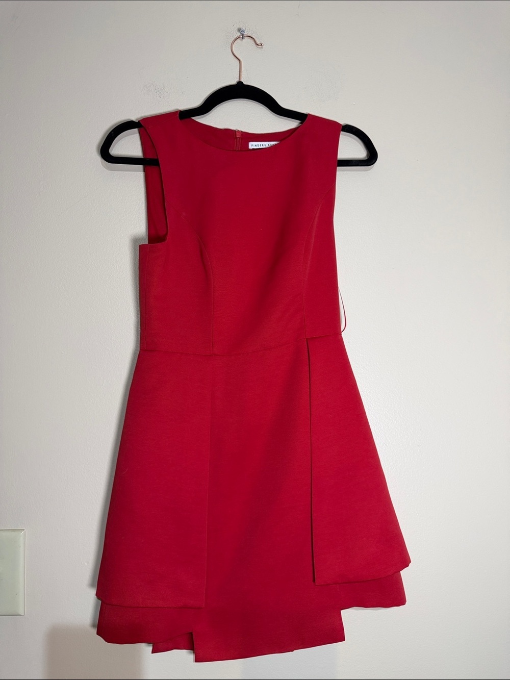 Finders Keepers Red Sleeveless A-Line Mini Dress
